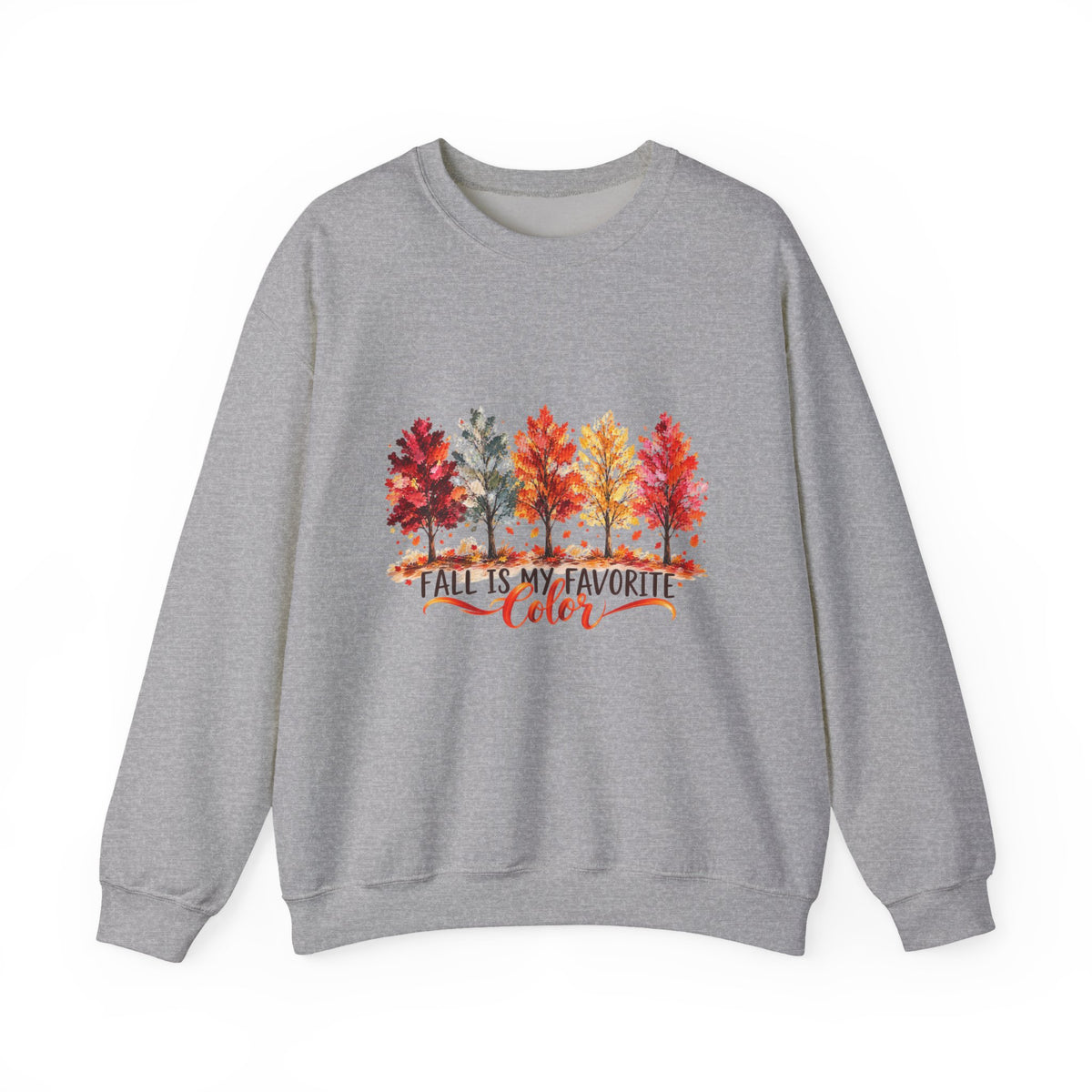 Fall Is My Favorite Color Sweatshirt | Autumn Trees Graphic