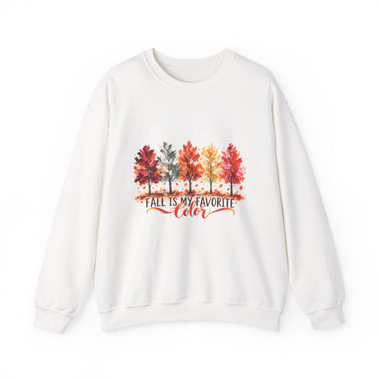 Fall Is My Favorite Color Sweatshirt | Autumn Trees Graphic